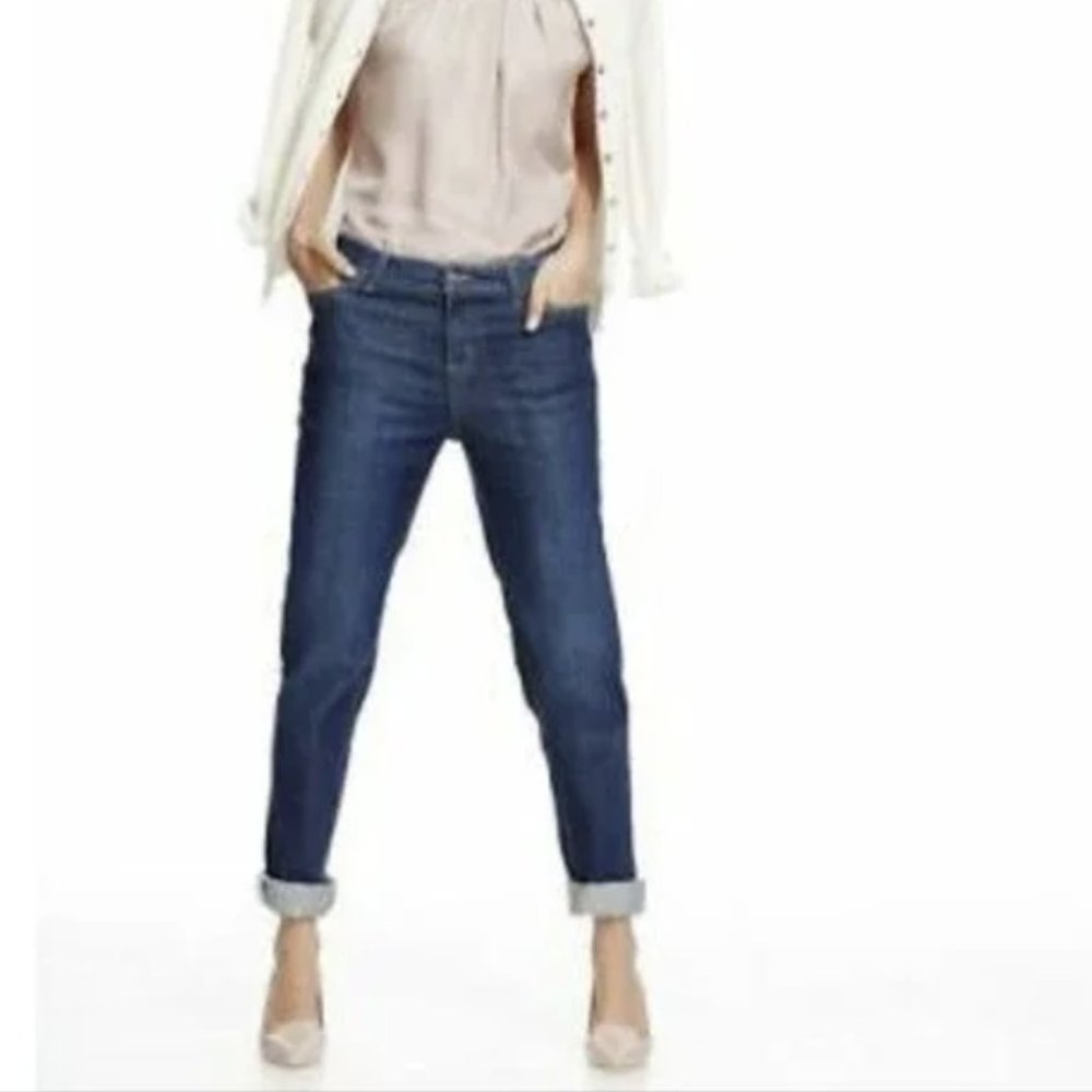 Boden UK Boyfriend Jeans WC138 Bright Blue, size 2R (US), New with Tags